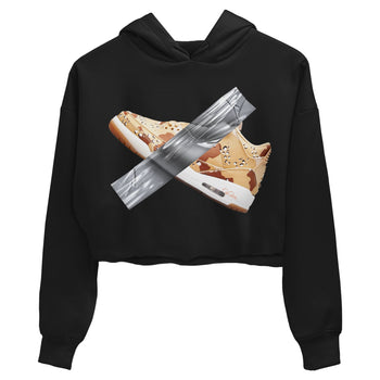AJ3 Desert Camo shirts to match jordans Duct Tape sneaker match tees Air Jordan 3 Desert Camo SNRT Sneaker Tees streetwear brand Black 2 crop tee