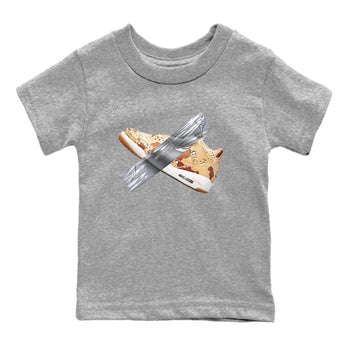 AJ3 Desert Camo shirts to match jordans Duct Tape sneaker match tees Air Jordan 3 Desert Camo SNRT Sneaker Tees streetwear brand Baby and Youth Heather Grey 2 cotton tee