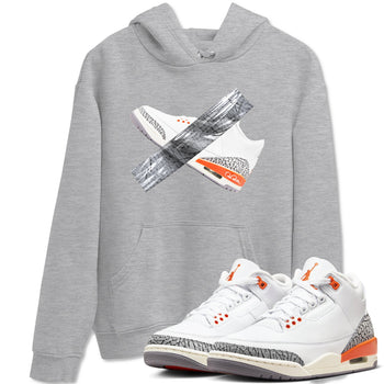 3s Georgia Peach shirt to match jordans Duct Tape sneaker tees Air Jordan 3 Georgia Peach SNRT Sneaker Release Tees unisex cotton Heather Grey 1 crew neck shirt