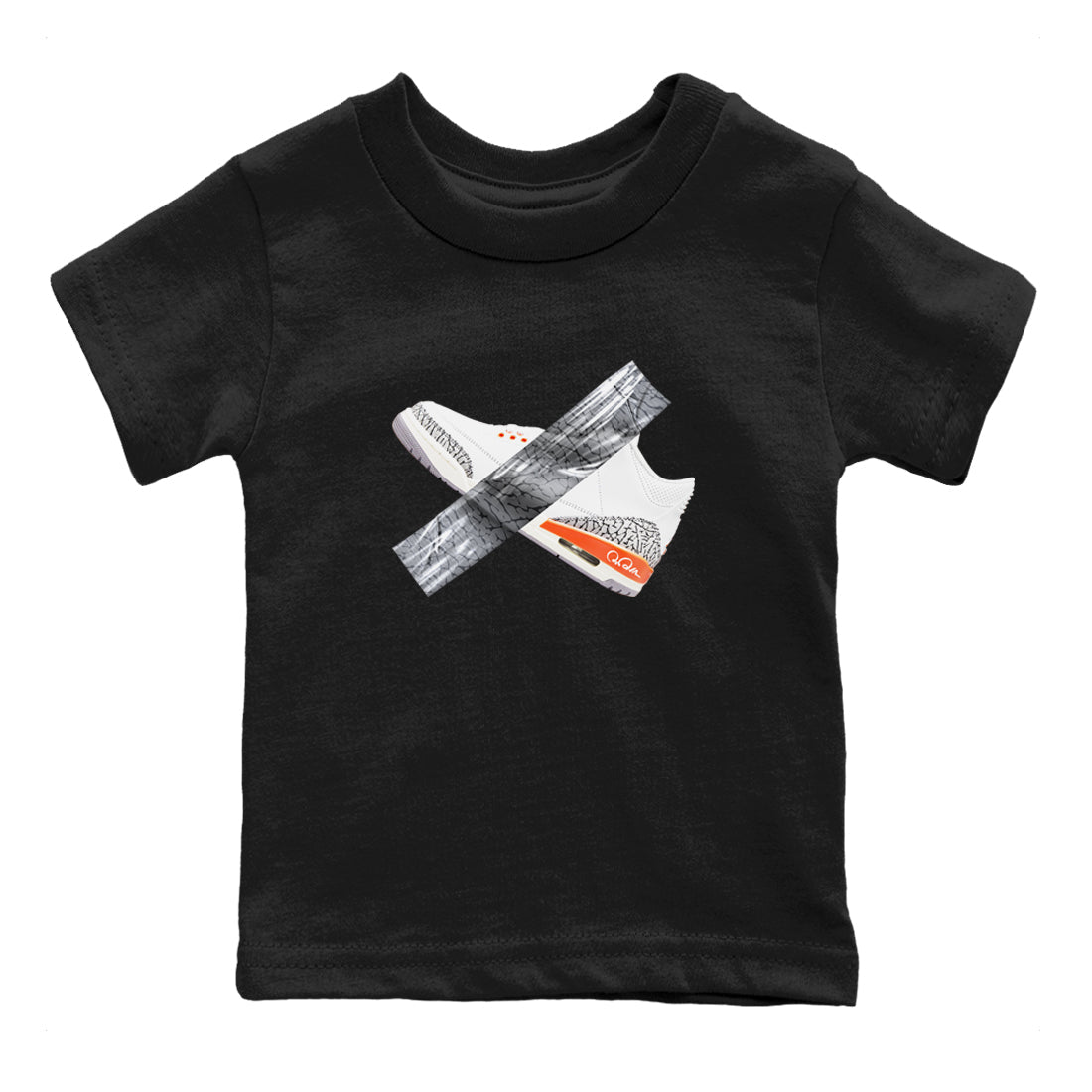 3s Georgia Peach shirt to match jordans Duct Tape sneaker tees Air Jordan 3 Georgia Peach SNRT sneaker release tees baby toddler Black 2 cotton Shirt