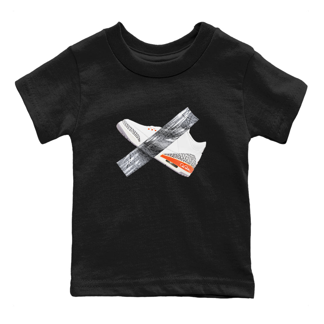 3s Georgia Peach shirt to match jordans Duct Tape sneaker tees Air Jordan 3 Georgia Peach SNRT sneaker release tees baby toddler Black 2 cotton Shirt