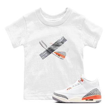 3s Georgia Peach shirt to match jordans Duct Tape sneaker tees Air Jordan 3 Georgia Peach SNRT sneaker release tees baby toddler White 1 cotton Shirt