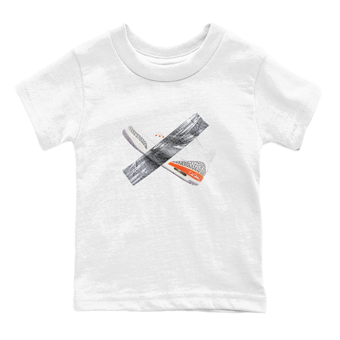 3s Georgia Peach shirt to match jordans Duct Tape sneaker tees Air Jordan 3 Georgia Peach SNRT sneaker release tees baby toddler White 2 cotton Shirt