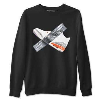 3s Georgia Peach shirt to match jordans Duct Tape sneaker tees Air Jordan 3 Georgia Peach SNRT Sneaker Release Tees unisex cotton Black 2 crew neck shirt