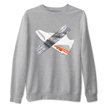 3s Georgia Peach shirt to match jordans Duct Tape sneaker tees Air Jordan 3 Georgia Peach SNRT Sneaker Release Tees unisex cotton Heather Grey 2 crew neck shirt