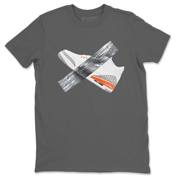 3s Georgia Peach shirt to match jordans Duct Tape sneaker tees Air Jordan 3 Georgia Peach SNRT Sneaker Release Tees unisex cotton Cool Grey 2 crew neck shirt