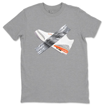 3s Georgia Peach shirt to match jordans Duct Tape sneaker tees Air Jordan 3 Georgia Peach SNRT Sneaker Release Tees unisex cotton Heather Grey 2 crew neck shirt