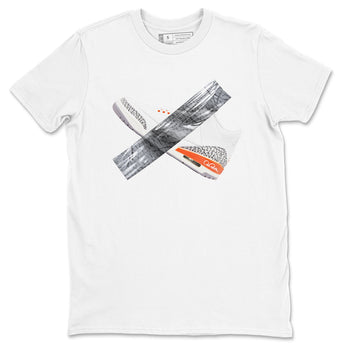 3s Georgia Peach shirt to match jordans Duct Tape sneaker tees Air Jordan 3 Georgia Peach SNRT Sneaker Release Tees unisex cotton White 2 crew neck shirt