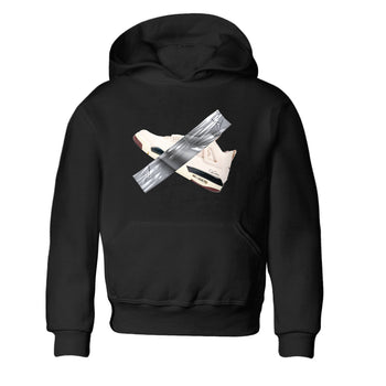 4s A Ma Maniere x Fossil Stone shirts to match jordans Duct tape sneaker match tees Air Jordan 4 A Ma Maniere x Fossil Stone match shoes to clothes SNRT Sneaker Tees Youth Baby Black 2 tee