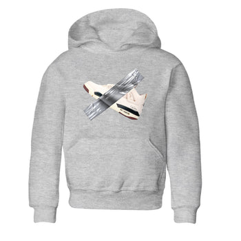 4s A Ma Maniere x Fossil Stone shirts to match jordans Duct tape sneaker match tees Air Jordan 4 A Ma Maniere x Fossil Stone match shoes to clothes SNRT Sneaker Tees Youth Baby Heather Grey 2 tee