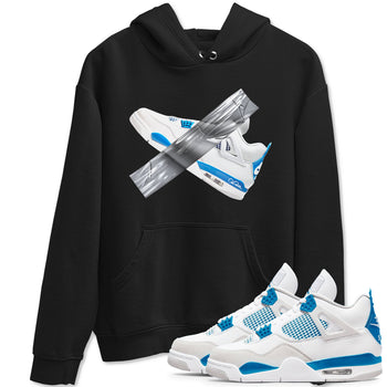 Air Jordan 4 Industrial Blue shirt to match jordans Duct Tape sneaker tees Air Jordan 4 Military Blue SNRT Sneaker Release Tees unisex cotton Black 1 crew neck shirt