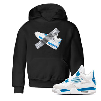 Air Jordan 4 Industrial Blue shirt to match jordans Duct Tape sneaker tees Air Jordan 4 Military Blue SNRT sneaker release tees baby toddler Black 1 cotton Shirt