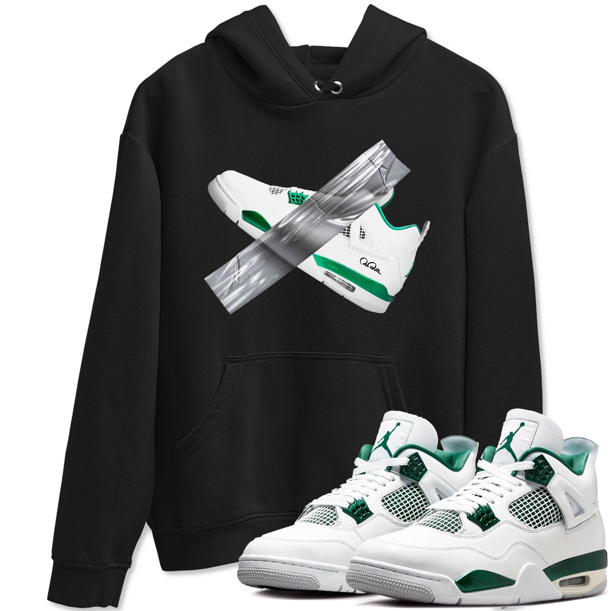 4s Oxidized Green shirts to match jordans Duct Tape sneaker match tees Air Jordan 4 Oxidized Green SNRT Sneaker Tees streetwear brand Black 1 unisex cotton tee