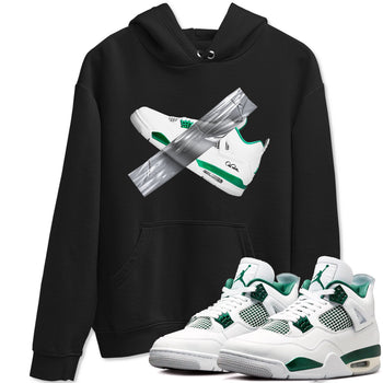 4s Oxidized Green shirts to match jordans Duct Tape sneaker match tees Air Jordan 4 Oxidized Green SNRT Sneaker Tees streetwear brand Black 1 unisex cotton tee