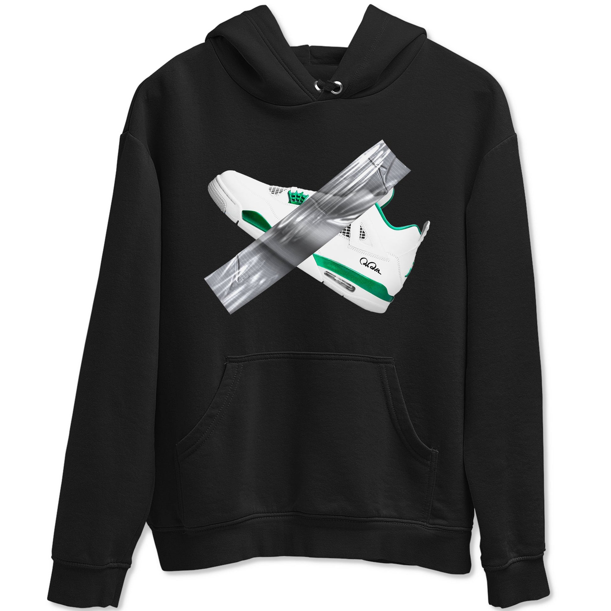 4s Oxidized Green shirts to match jordans Duct Tape sneaker match tees Air Jordan 4 Oxidized Green SNRT Sneaker Tees streetwear brand Black 2 unisex cotton tee