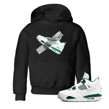 4s Oxidized Green shirts to match jordans Duct Tape sneaker match tees Air Jordan 4 Oxidized Green SNRT Sneaker Tees streetwear brand Baby and Youth Black 1 cotton tee