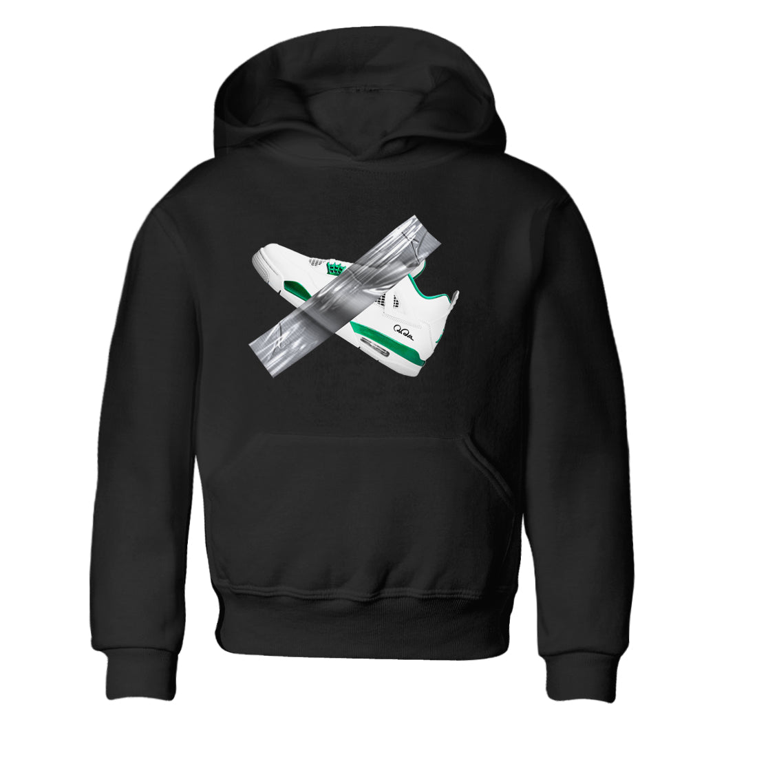 4s Oxidized Green shirts to match jordans Duct Tape sneaker match tees Air Jordan 4 Oxidized Green SNRT Sneaker Tees streetwear brand Baby and Youth Black 2 cotton tee