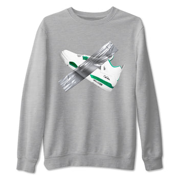 4s Oxidized Green shirts to match jordans Duct Tape sneaker match tees Air Jordan 4 Oxidized Green SNRT Sneaker Tees streetwear brand Heather Grey 2 unisex cotton tee