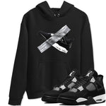 4s White Thunder shirts to match jordans Duct Tape sneaker match tees Air Jordan 4 White Thunder SNRT Sneaker Release Tees unisex cotton Black 1 crew neck shirts