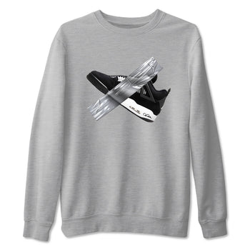 4s White Thunder shirts to match jordans Duct Tape sneaker match tees Air Jordan 4 White Thunder SNRT Sneaker Release Tees unisex cotton Heather Grey 2 crew neck shirts