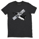 4s White Thunder shirts to match jordans Duct Tape sneaker match tees Air Jordan 4 White Thunder SNRT Sneaker Release Tees unisex cotton Charcoal Heather 2 crew neck shirts