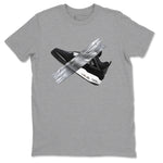 4s White Thunder shirts to match jordans Duct Tape sneaker match tees Air Jordan 4 White Thunder SNRT Sneaker Release Tees unisex cotton Heather Grey 2 crew neck shirts