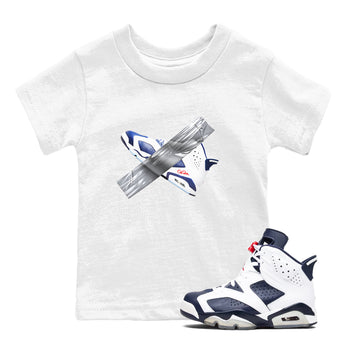 6s White And Midnight Navy shirts to match jordans Duct Tape sneaker match tees Air Jordan 6 White And Midnight Navy SNRT Sneaker Tees streetwear brand Baby and Youth White 1 cotton tee