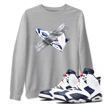 6s White And Midnight Navy shirts to match jordans Duct Tape sneaker match tees Air Jordan 6 White And Midnight Navy SNRT Sneaker Tees streetwear brand Heather Grey 1 unisex cotton tee