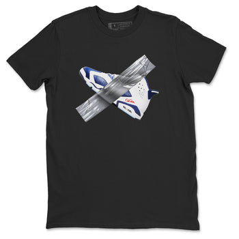 6s White And Midnight Navy shirts to match jordans Duct Tape sneaker match tees Air Jordan 6 White And Midnight Navy SNRT Sneaker Tees streetwear brand Black 2 unisex cotton tee