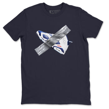 6s White And Midnight Navy shirts to match jordans Duct Tape sneaker match tees Air Jordan 6 White And Midnight Navy SNRT Sneaker Tees streetwear brand Navy 2 unisex cotton tee