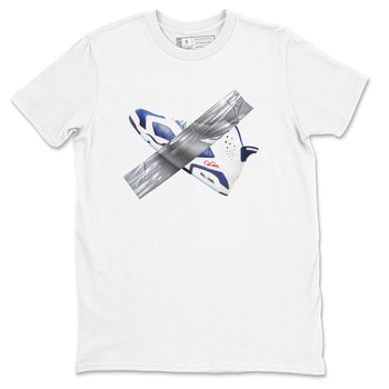 6s White And Midnight Navy shirts to match jordans Duct Tape sneaker match tees Air Jordan 6 White And Midnight Navy SNRT Sneaker Tees streetwear brand White 2 unisex cotton tee