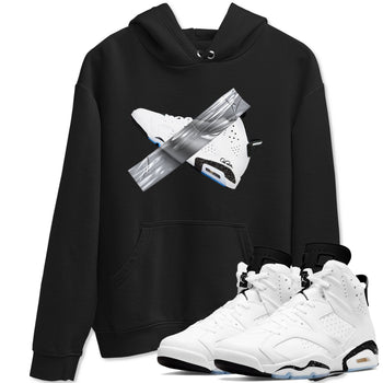 AJ6 White Black shirts to match jordans Duct Tape sneaker match tees Air Jordan 6 White Black SNRT Sneaker Tees streetwear brand Black 1 unisex cotton tee