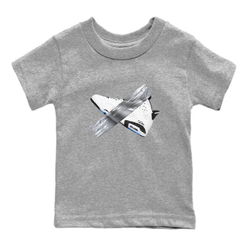 AJ6 White Black shirts to match jordans Duct Tape sneaker match tees Air Jordan 6 White Black SNRT Sneaker Tees streetwear brand Baby and Youth Heather Grey 2 cotton tee