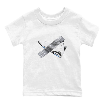 AJ6 White Black shirts to match jordans Duct Tape sneaker match tees Air Jordan 6 White Black SNRT Sneaker Tees streetwear brand Baby and Youth White 2 cotton tee