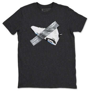 AJ6 White Black shirts to match jordans Duct Tape sneaker match tees Air Jordan 6 White Black SNRT Sneaker Tees streetwear brand Charcoal Heather 2 unisex cotton tee