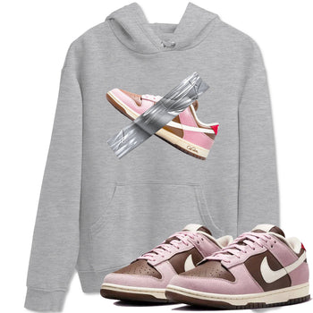 Dunk Cacao Wow And Pink Foam shirts to match jordans Duct Tape sneaker match tees Dunk Cacao Wow And Pink Foam SNRT Sneaker Tees streetwear brand Heather Grey 1 unisex cotton tee