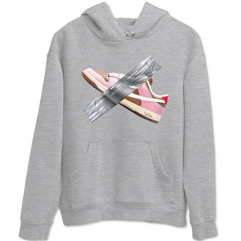 Dunk Cacao Wow And Pink Foam shirts to match jordans Duct Tape sneaker match tees Dunk Cacao Wow And Pink Foam SNRT Sneaker Tees streetwear brand Heather Grey 2 unisex cotton tee