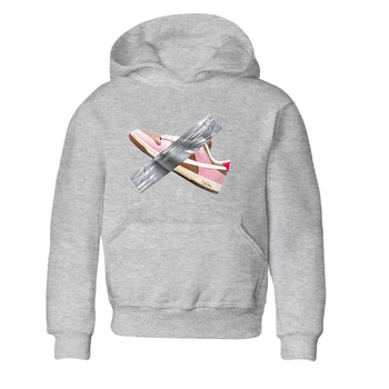Dunk Cacao Wow And Pink Foam shirts to match jordans Duct Tape sneaker match tees Dunk Cacao Wow And Pink Foam SNRT Sneaker Tees streetwear brand Baby and Youth Heather Grey 2 cotton tee