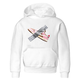 Dunk Cacao Wow And Pink Foam shirts to match jordans Duct Tape sneaker match tees Dunk Cacao Wow And Pink Foam SNRT Sneaker Tees streetwear brand Baby and Youth White 2 cotton tee