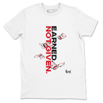 AE 1 Bred shirts to match jordans Earned Not Given sneaker match tees AE 1 Bred match shoes to clothes SNRT Sneaker Tees unisex cotton White 2 shirts