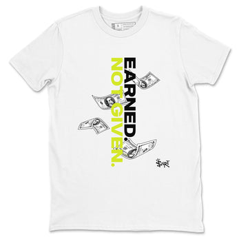 Foams One Black Volt shirts to match jordans Earned Not Given sneaker match tees Air Foamposite One Black and Volt match shoes to clothes SNRT Sneaker Tees unisex cotton White 2 shirts