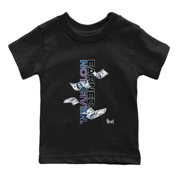 Air Foamposite One Galaxy shirts to match jordans Earned Not Given sneaker match tees Air Foamposite One Galaxy SNRT Sneaker Release Tees Youth Baby Black 2 crew neck shirts