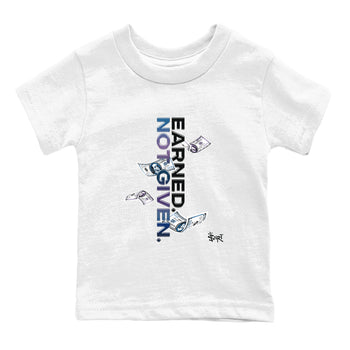 Air Foamposite One Galaxy shirts to match jordans Earned Not Given sneaker match tees Air Foamposite One Galaxy SNRT Sneaker Release Tees Youth Baby White 2 crew neck shirts