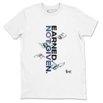 Air Foamposite One Galaxy shirts to match jordans Earned Not Given sneaker match tees Air Foamposite One Galaxy SNRT Sneaker Release Tees unisex cotton White 2 crew neck shirts