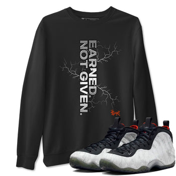 Foams One Jin shirts to match jordans Earned Not Given sneaker match tees Air Foamposite One Jin match shoes to clothes SNRT Sneaker Tees unisex cotton Black 1 shirts