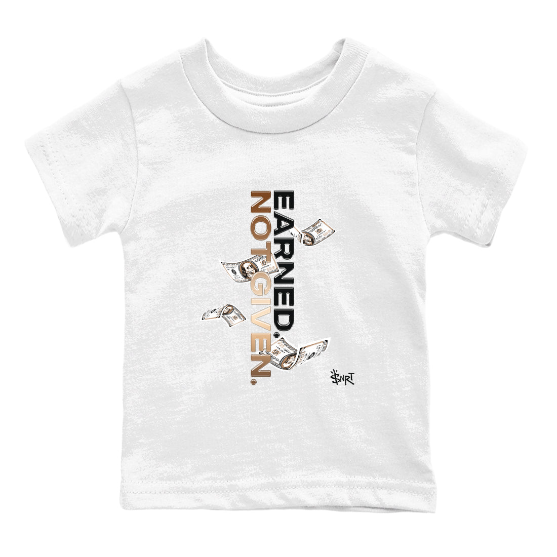 Air Foamposite One Metallic Copper shirts to match jordans Earned Not Given sneaker match tees Air Foamposite One Metallic Copper SNRT Sneaker Release Tees Youth Baby White 2 crew neck shirts
