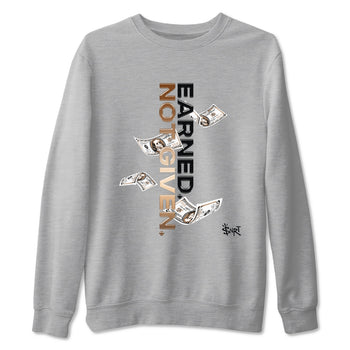 Air Foamposite One Metallic Copper shirts to match jordans Earned Not Given sneaker match tees Air Foamposite One Metallic Copper SNRT Sneaker Release Tees unisex cotton Heather Grey 2 crew neck shirts