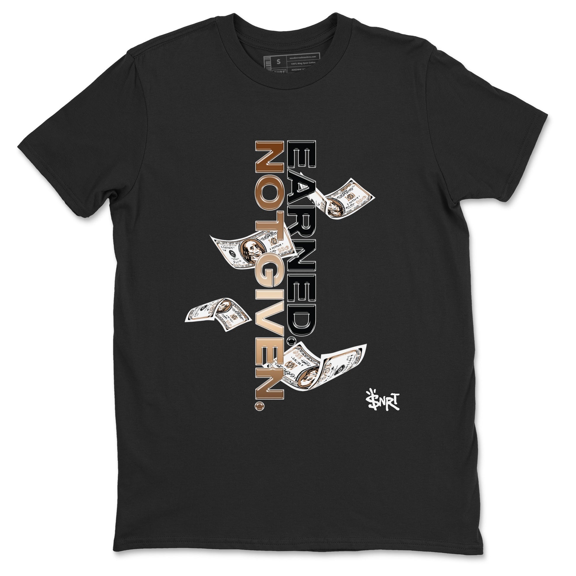 Air Foamposite One Metallic Copper shirts to match jordans Earned Not Given sneaker match tees Air Foamposite One Metallic Copper SNRT Sneaker Release Tees unisex cotton Black 2 crew neck shirts