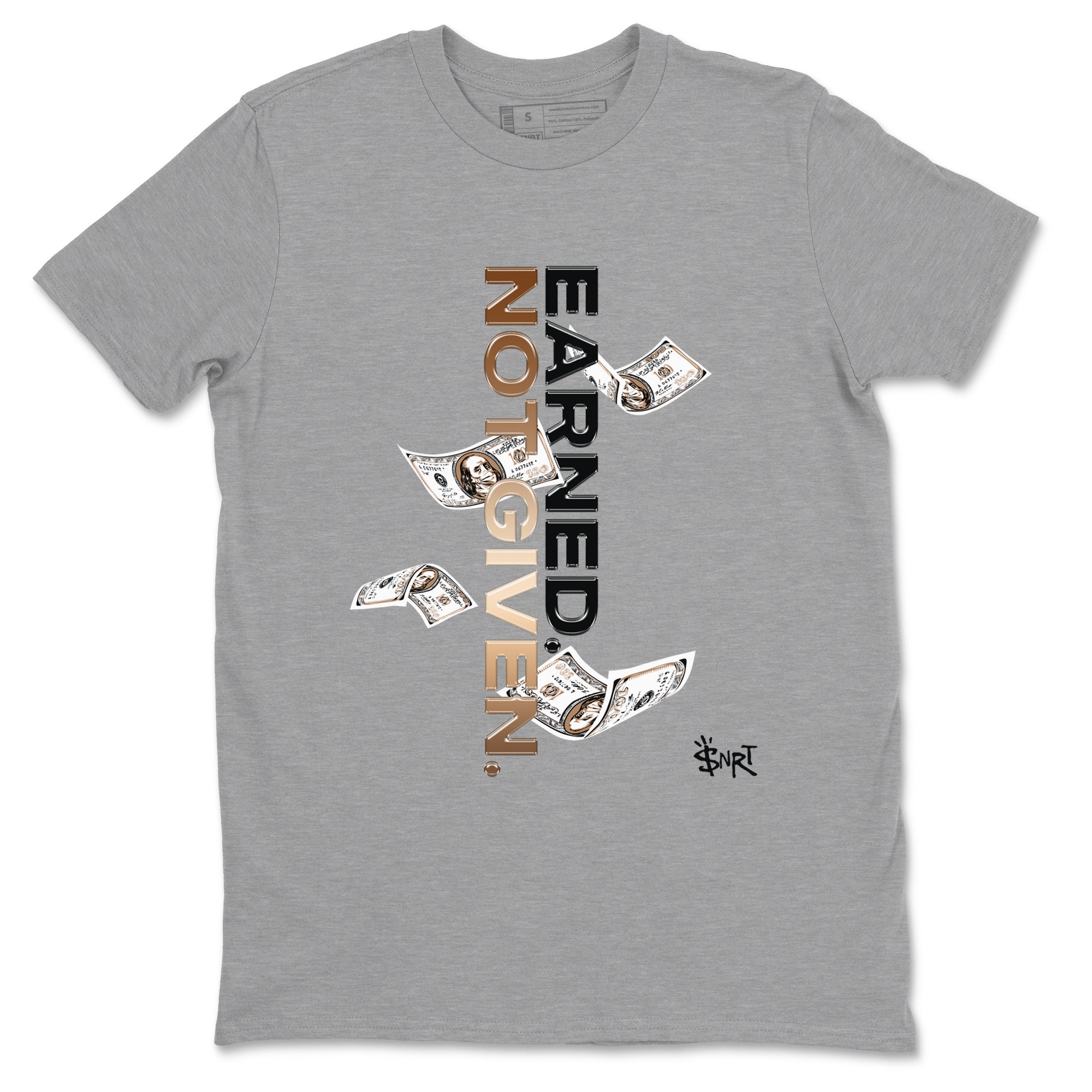 Air Foamposite One Metallic Copper shirts to match jordans Earned Not Given sneaker match tees Air Foamposite One Metallic Copper SNRT Sneaker Release Tees unisex cotton Heather Grey 2 crew neck shirts