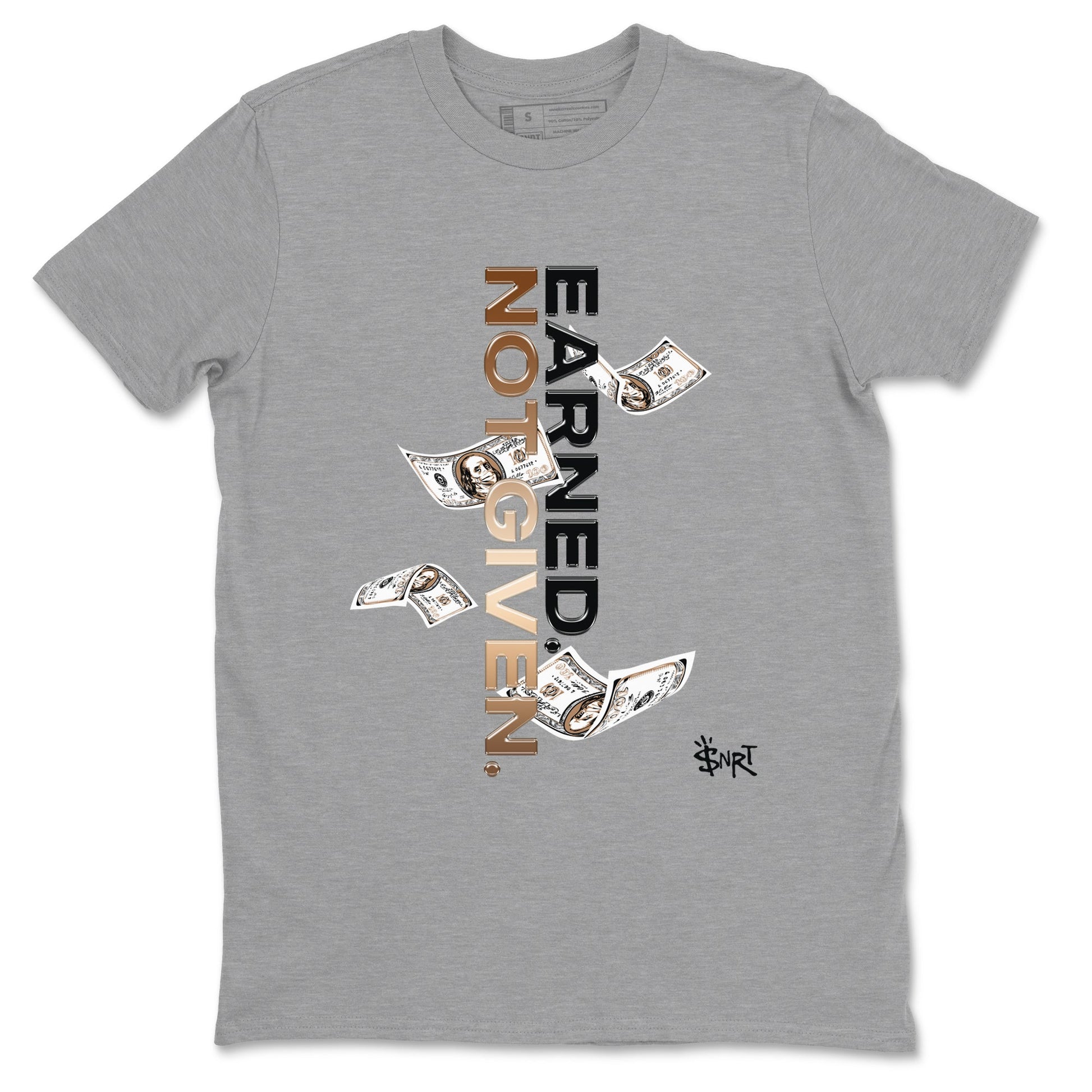 Air Foamposite One Metallic Copper shirts to match jordans Earned Not Given sneaker match tees Air Foamposite One Metallic Copper SNRT Sneaker Release Tees unisex cotton Heather Grey 2 crew neck shirts